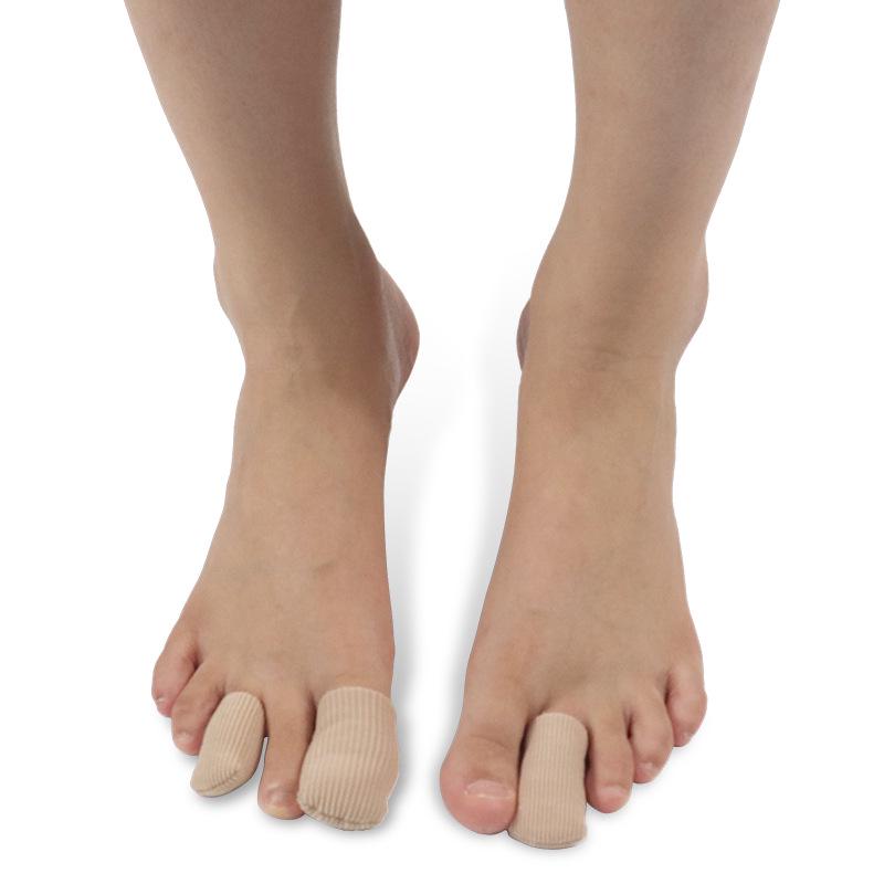 Closed Toe Fiber Moisturizing Sleeve with SEBS Cut Finger for Anti-Foot Rubbing Protection