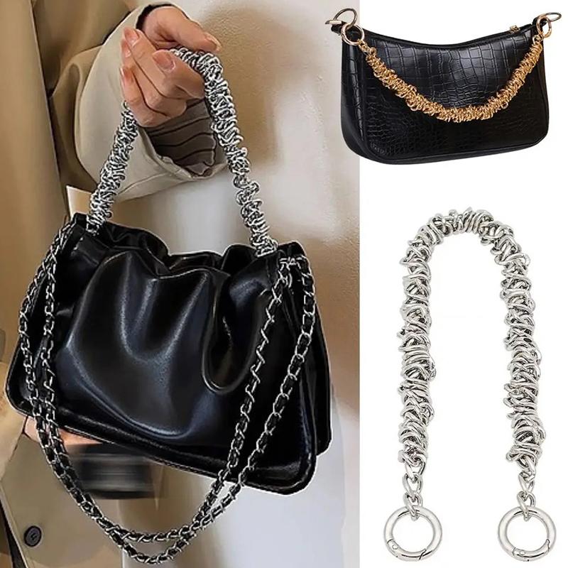 Squisita Catena Irregolare per Borsa a Mano Manico in Metallo per Borsa a Spalla Ricambio Parti per Borsa Accessori per Borsa da Donna Tracolla Corta da 37 cm