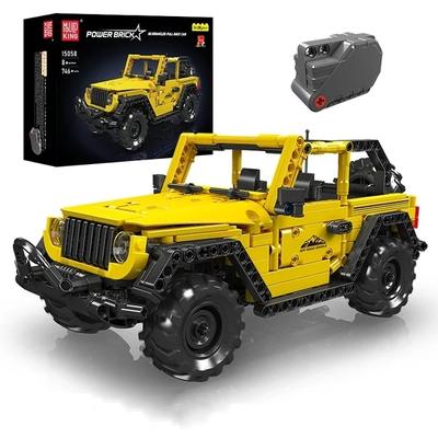 MOULD KING 15058 Technical Car Building Block The Wrangler SUV Pull Back Car Model Assembly Brick Car Toys Kids Christmas Gift