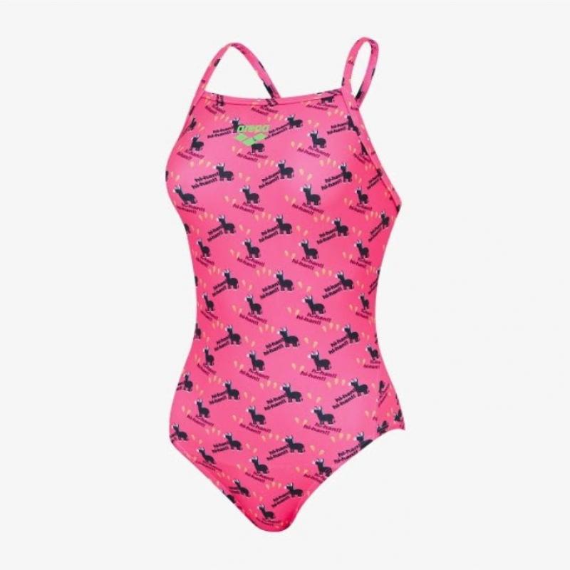 Arena Women S Curly Palm dreSS Single Strap Back  a6Sl1co05 Pnk 