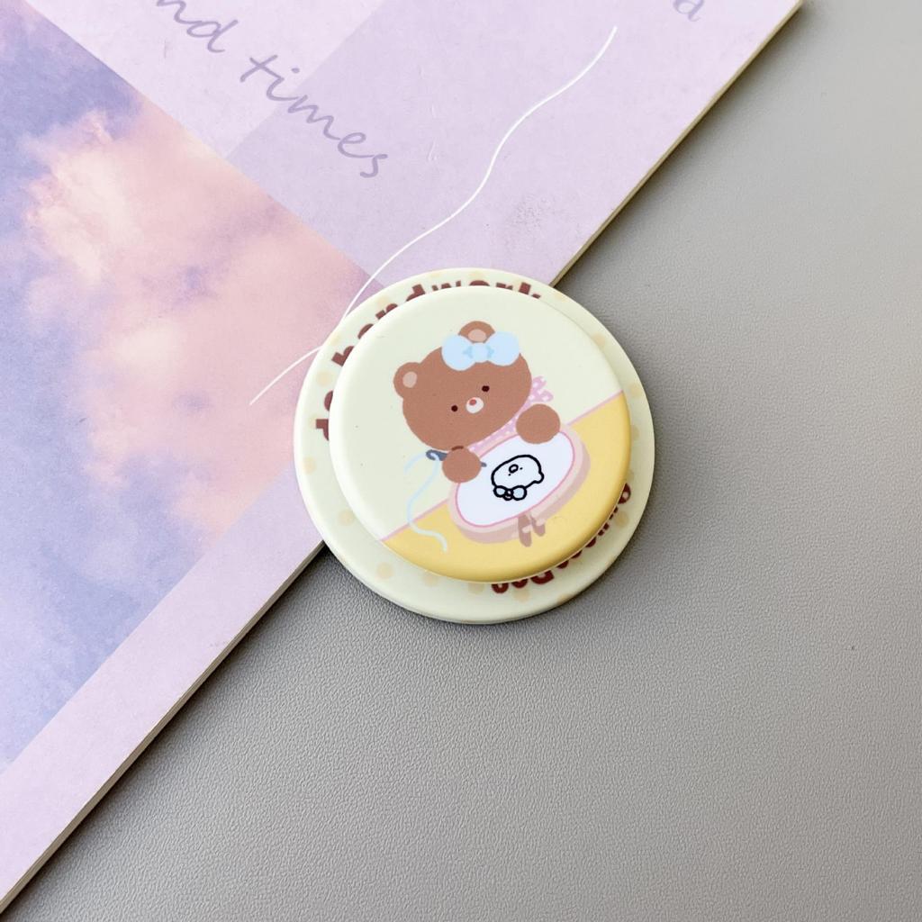 Frosted Cartoon MagSafe Magnetic Phone Stand with Telescopic Airbag Design