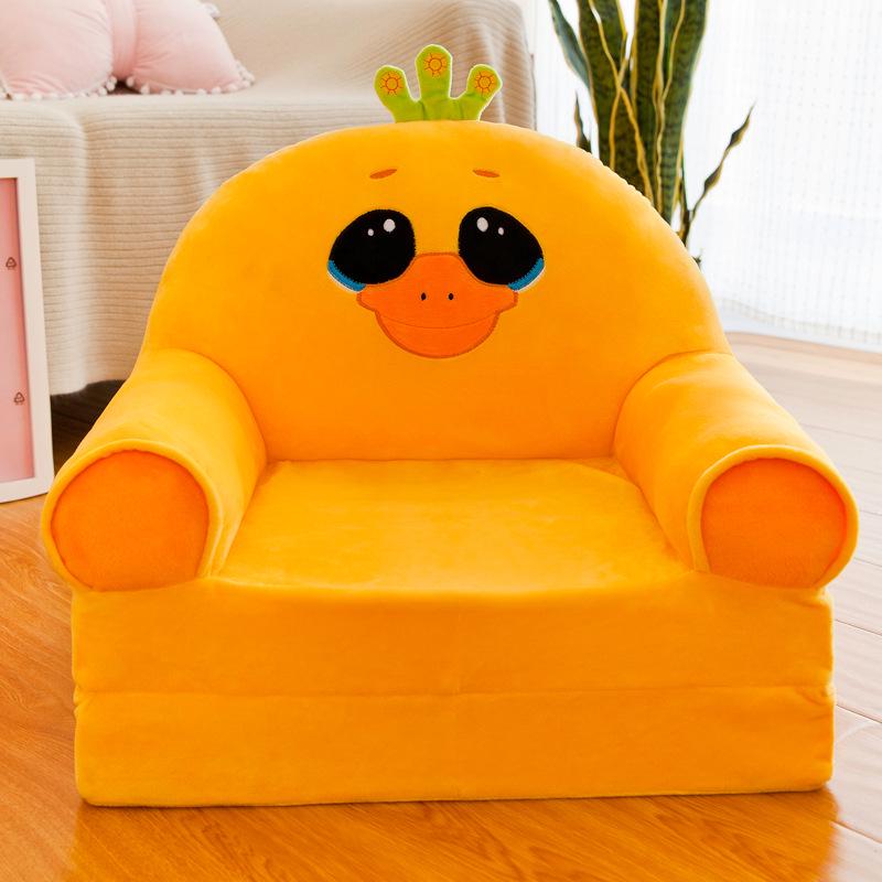 Cartoon Children's Multi-Layer Folding Plush Sofa Bed 