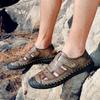 New Genuine Leather Men Sandals Summer Beach Shoes Men Breathable Wear -Resistant Windproof Quick -Drying Outdoor Sneakers 38 -48