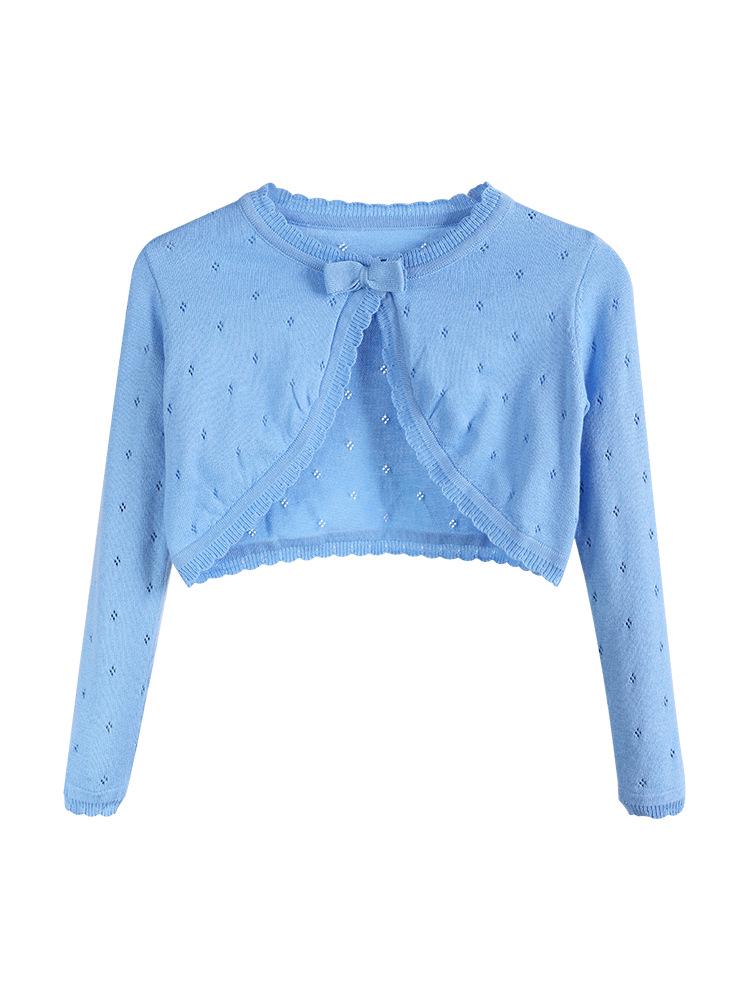 Κοριτσίστικη Μακρυμάνικη Μπλε Ζακέτα Καρντιγκάν Σάλι για Μπαλέτο