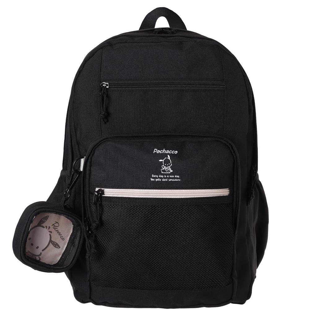 Sanrio Poly D-Pack Daypack with Double-Layer Mesh Pouch (Pochacco)