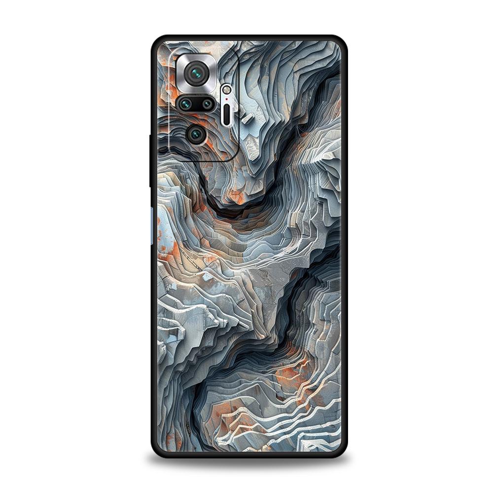 

Phone Case Cover for Redmi 14C 13C 10C Note 14 13 12 10 11 K40 K50 Gaming Pro Plus 5G Soft TPU Shell Folds Texture Fundas Capas Note 12 5G