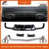 Mercedes-Benz C-Class W204 (2010-2014) C63 Style AMG Quad Exhaust Rear Diffuser