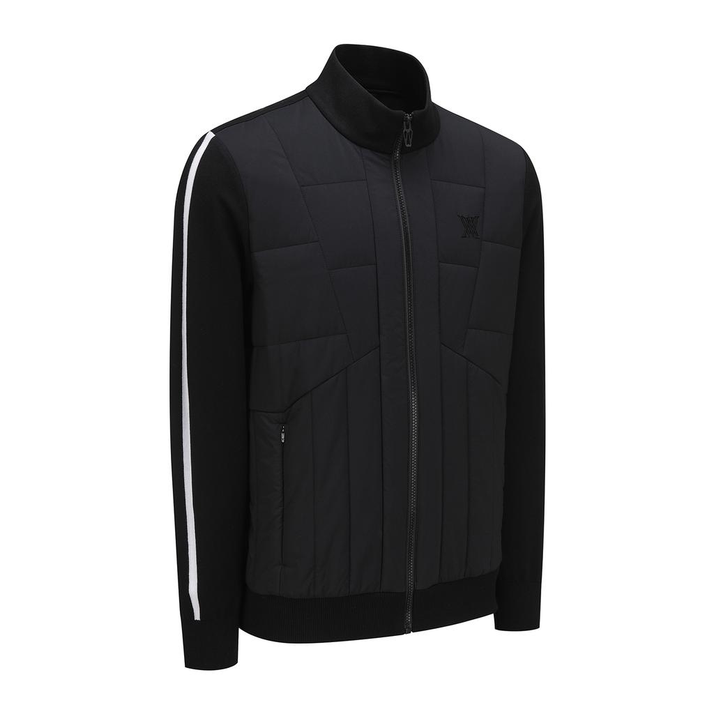 Anew Golf Men Sp Hybrid Padded Knit Cardigan_Bk