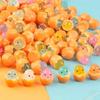 Cartoon Glow-in-the-Dark Chicken Resin Accessories for Car Decoration Kawaii Accessories  Fairy Garden Miniatures  Decor