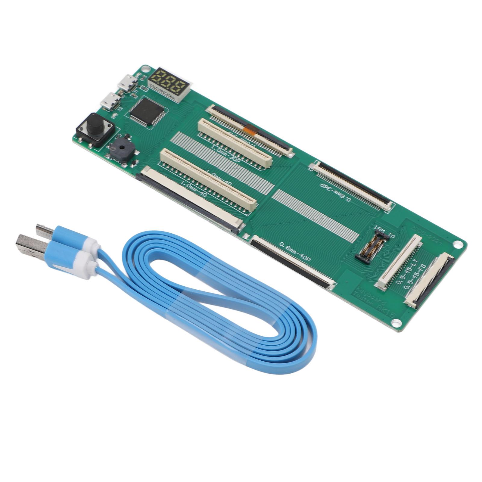 

Тестер клавіатури ноутбука, верстат для тестування з цифровим дисплеєм, USB-кабель, матеріал друкованої плати