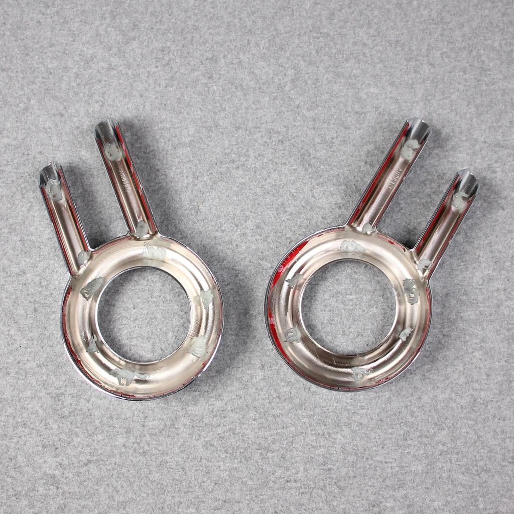 RUIQ Chrome Front Fog Lamp Garnish Bezel Covers for Suzuki Spacia Custom Designed specifically for the Suzuki Spacia MK53S. Custom.