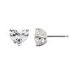 Fashion Exquisite Shining Mini Heart-shaped Zircon Stud Earrings for Women Stainless Steel Piercing Jewelry Accessories Gifts