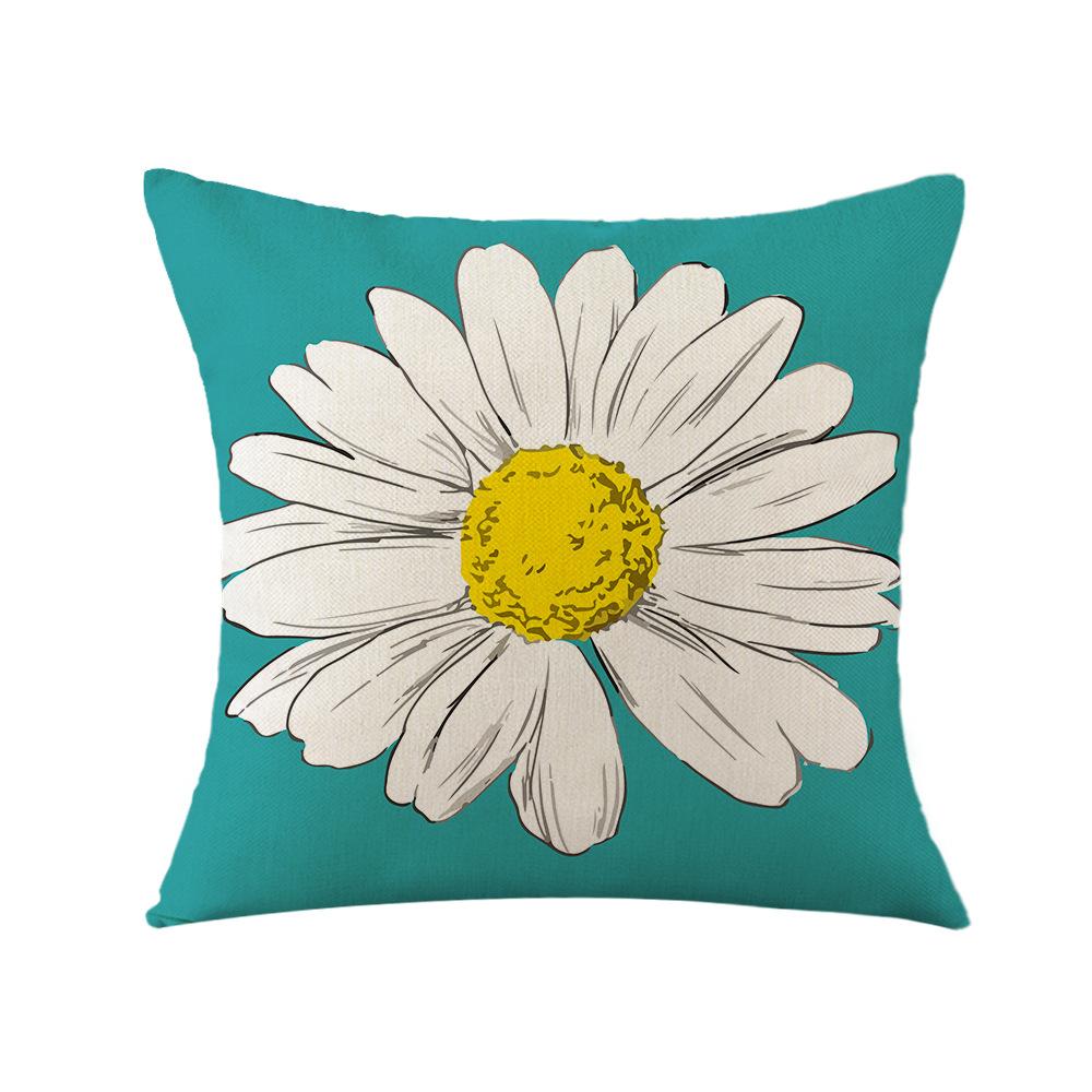 Spring Pillow, Daisy Pillowcase, New Printed Pillow, Office Sofa Pillowcase