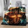 Cartoon A-Attack On Titan Printed Blankets Picnic Blanket Warm Flannel Blankets Home Bed Linings Blankets for Beds Birthday Gift