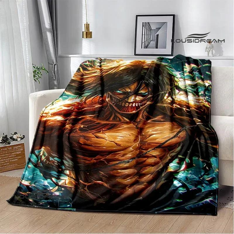 Cartoon A-Attack On Titan Printed Blankets Picnic Blanket Warm Flannel Blankets Home Bed Linings Blankets for Beds Birthday Gift