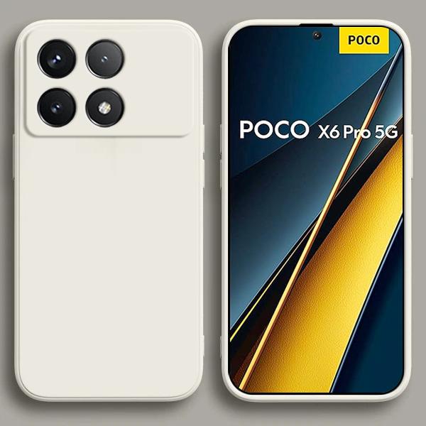 Pro Poco X6 Pro Pouzdro Tekuté Silikonové Pouzdro na Telefon Pro Xiaomi Poco X6 Pro 5G Měkký Kryt