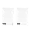2Pcs PVC Erase Whiteboard Sticker Self Adhesive Whiteboard for School Office Home 11.8 X 15.8in