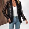Chic Lace Hollow-Out Cardigan: Versatile European & American Autumn Jacket