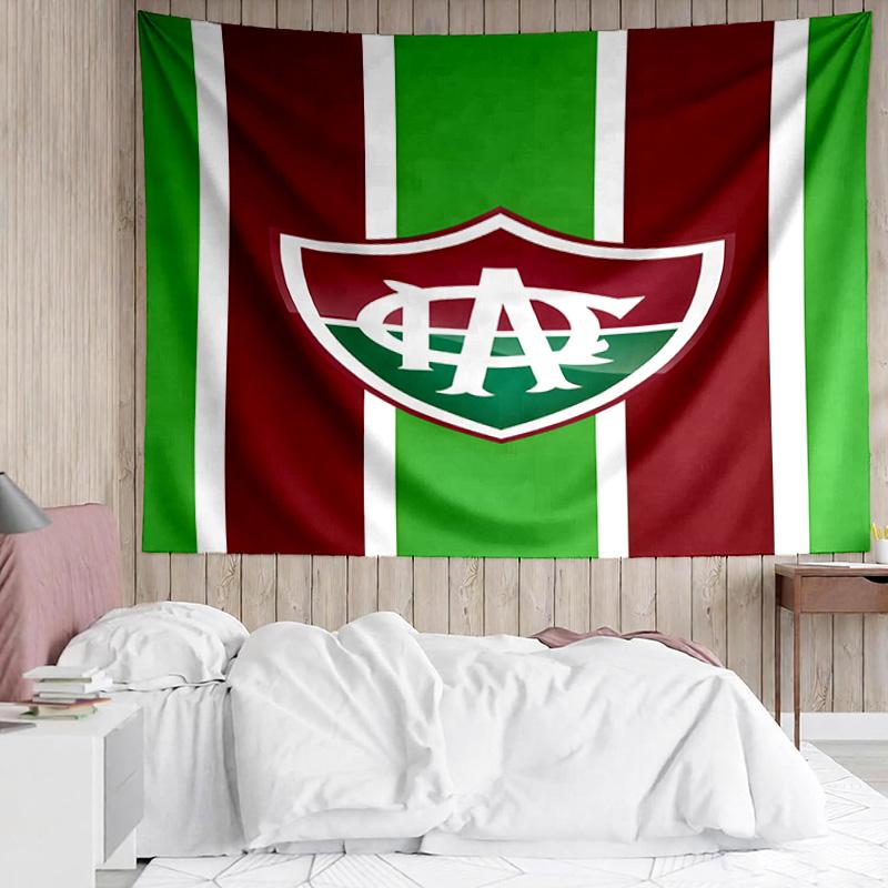 Green Shield Emblem Design Printed Printed Tapestry, for Bedroom,Livingroom, dormitory, Large Wall Decor, Fabric Decor Fan Birthday Gifts