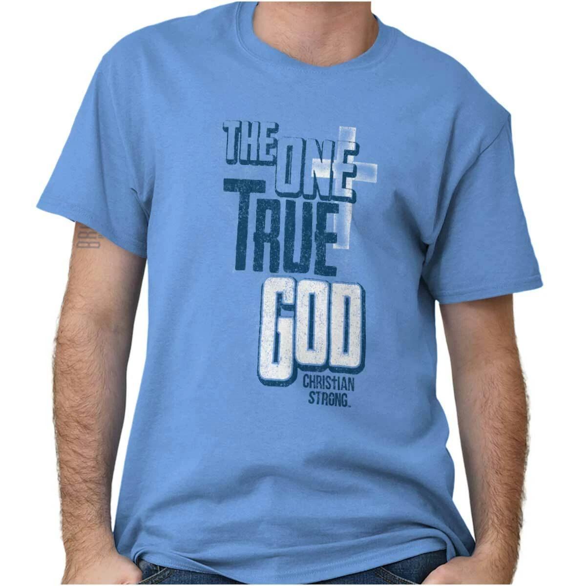 Cool Christian Strong Jesus The One True God Womens or Mens Crewneck T Shirt Tee S
