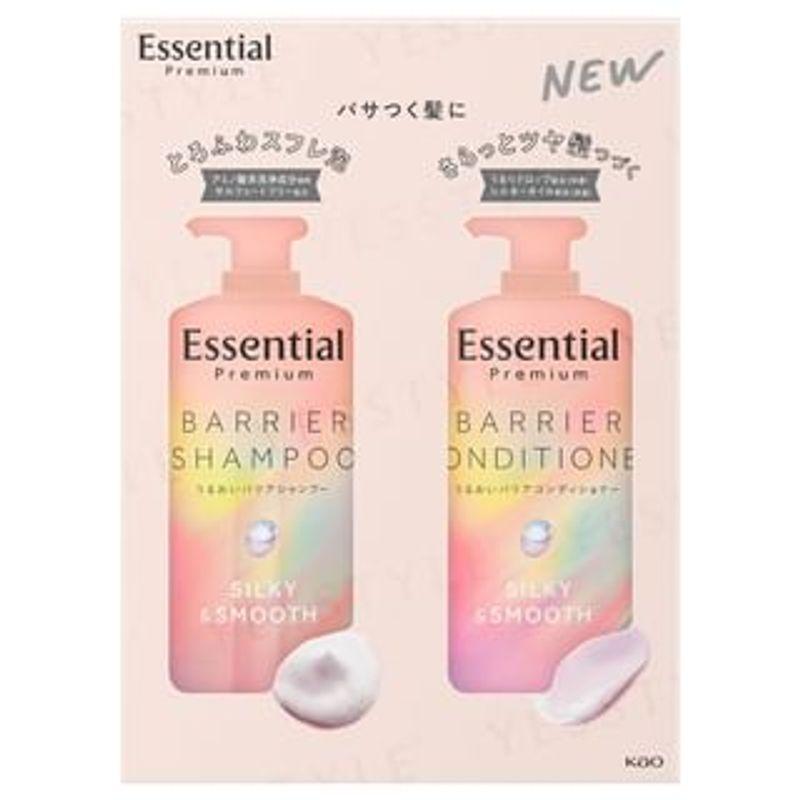 Kao - Essential Premium Barrier Silky & Smooth Shampoo & Conditioner Set 450ml x 2