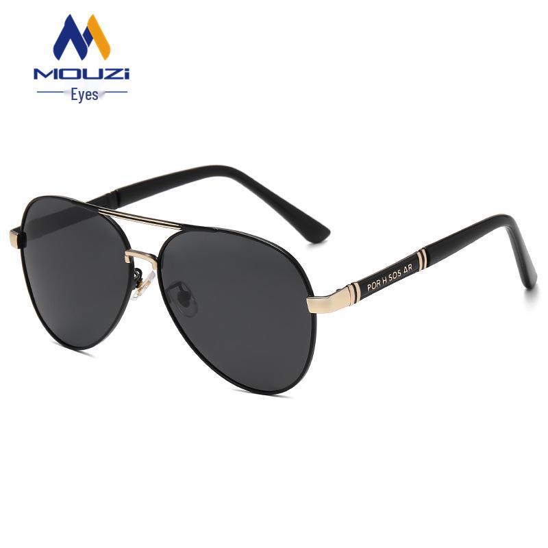 

Мужские ретро очки-авиаторы с поляризацией и меняющие цвет - Большая металлическая оправа для вождения на открытом воздухе