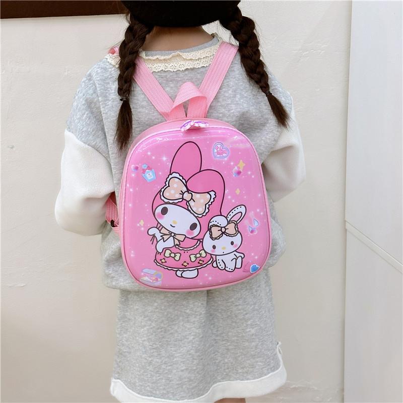 Adorable Cartoon Backpack For Kids Nylon Lightweight Cute School Bag