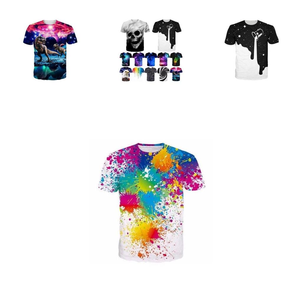 Space Galaxy Skull 3d Print Womens Mens Casual Tshirt Short Sleeve Graphic Tee With Vibrant Design