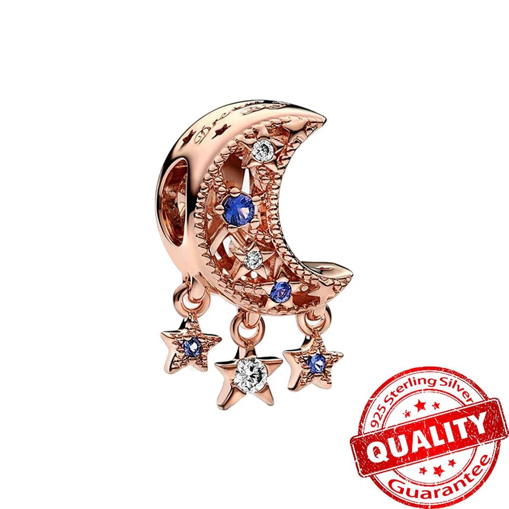 Roségold Kupfer Pave Schlüssel Glücksbringer Passend für Original Armband Unendlichkeit Mama Herz Anhänger Für Mädchen Feiner Schmuck Geschenk
