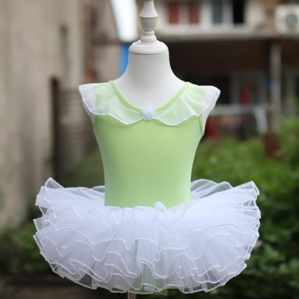 Children's Dance Clothes Girls' Practice Clothes Chinese Dance Tutu Fluffy Gauze Skirt Performance Clothes Princess Dress Body Clothes