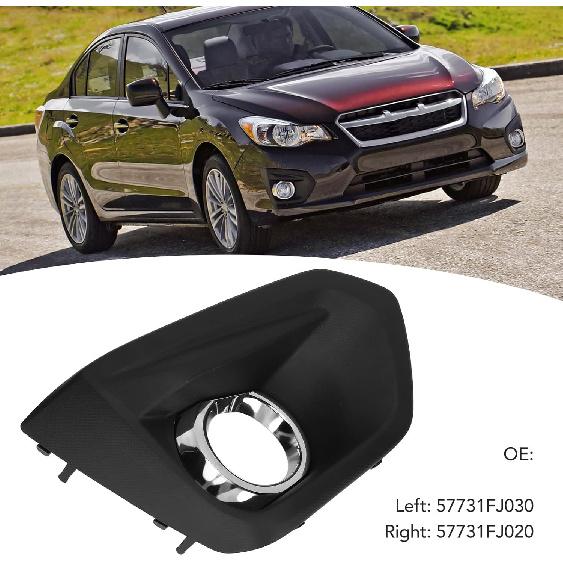 Replacement Fog Light Lamp Bezel Cover, Left Right Fog Lamp Bezel Front Bumper Fog Light Cover Fog Light Bezel Replacement for Impreza Sedan and