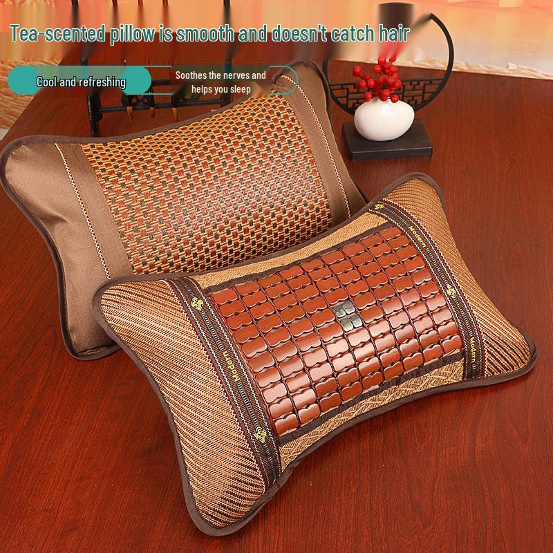 2026 Ice Silk Cooling Pillow: Summer Bamboo Neck Protection Mat with Free Shipping