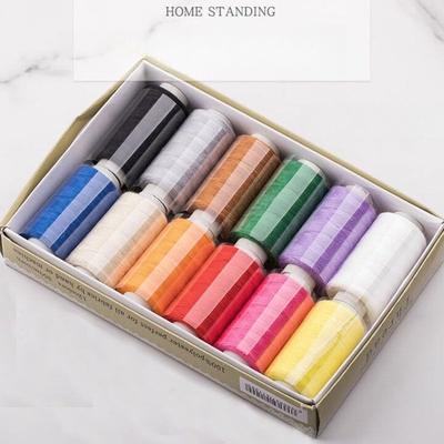 1BOX Sewing Thread 12-color Sewing Thread Hand Sewing Kit Handmade DIY Combination Set Boxed Color Coil