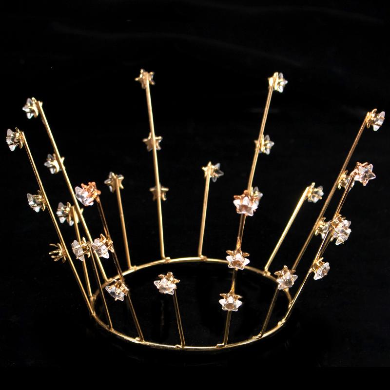 Children's Pearl Crystal Tiara Headband - Birthday Crown Cake Decoration and Adult Hair Accessory