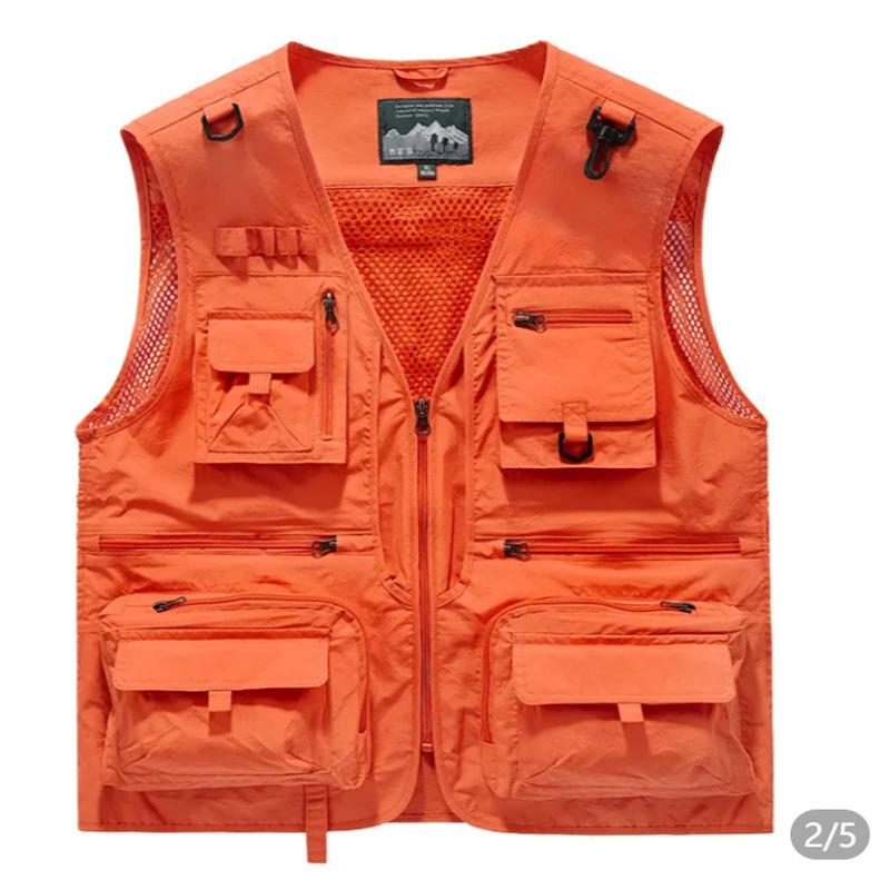 Men's Quick-Dry Multi-Pocket Outdoor Photography Vest
