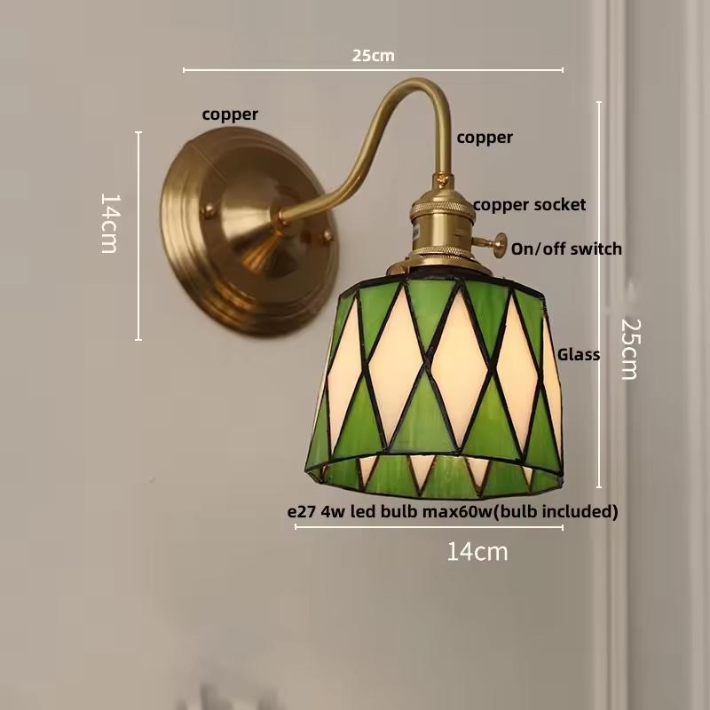Vintage Creative Tiffany LED Pendant Light for Bedroom Lamp Dining Room Bar Atmosphere Decoration Hanging Lighting Chandeliers