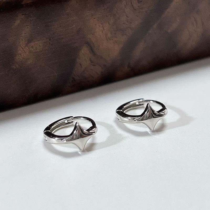 Four-pointed Star Ear Buckles High-end Niche Ear Rings Without Taking Off Ear Bone Rings Small Ear Studs