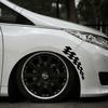 2PCS Universal Racing Stickers Vehicle Car Decals Wheel Eyebrow Checkered Flags Safety Reflector Vinyl Stickers Prevention Decor