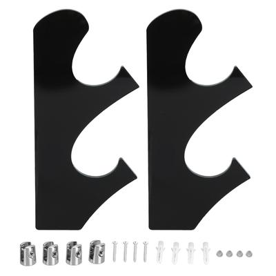 1 Pair Set Multi Layer Vintage Sword Holder Rack Break Resistance Acrylic Sword StandBlack