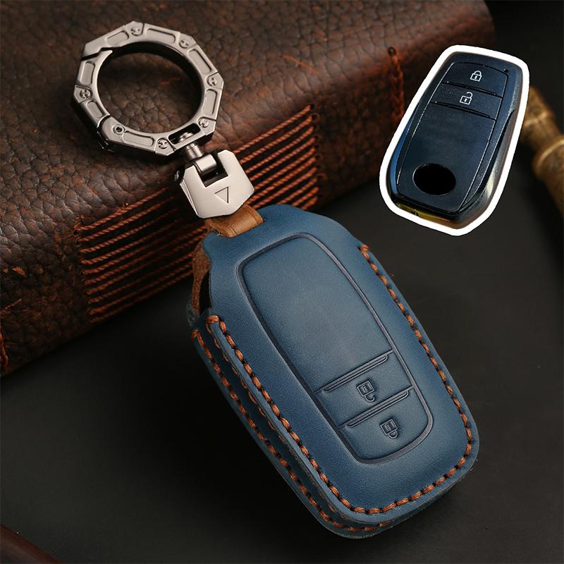 Car Key Case Cover For Toyota Land Cruiser 200 300 Prado Crown TLK 200 Yaris Cross Hilux Innova Fortuner Camry 55 Accessories