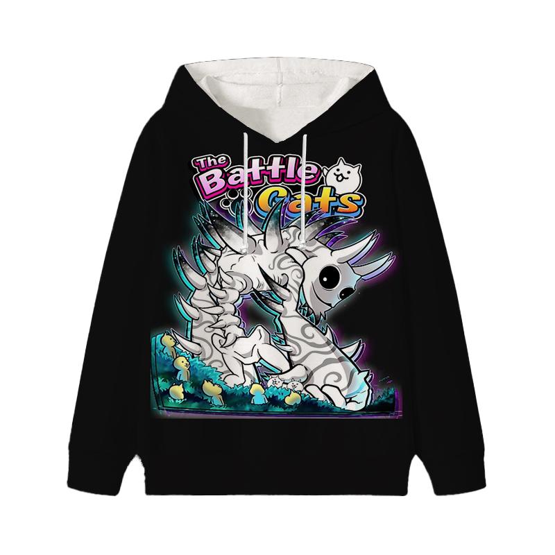 

The Battle Cats Дитячі толстовки Дитячий пуловер Повсякденний одяг Дитяча дівчинка Хлопчик Мультфільм Kawaii Топи Світшоти 150 антична латунь кольору