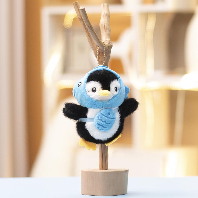 Cute Animal Stuffed Penguin Keychain With Pp Cotton Filling For Bags And Decor