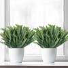 Artificial Fern (Set of 6) - Indoor/Outdoor Artificial Plant - Artificial Foliage for Living Room, Garden, Wedding Decoration, Office, Zen Bathroom De
