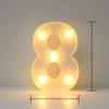 1PC LED Alphabet&Number Lights For Home,Wedding,Proposal,Birthday,Party,Photo Prop, Battery Powered White Decorative Night Light