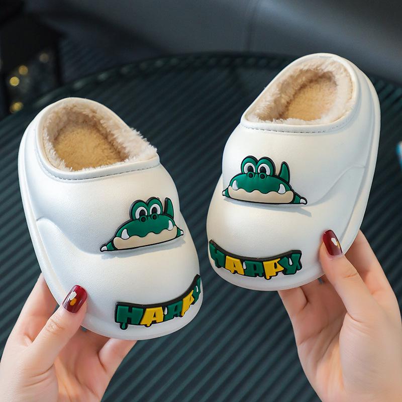 Children's Non-slip Winter Slippers - Warm Fur Princess Style for Girls