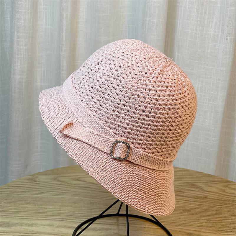 Стильная круглая шляпа-рыбака для женщин с широкими полями, идеально подходит для защиты от солнца и подчеркивания черт лица Pink