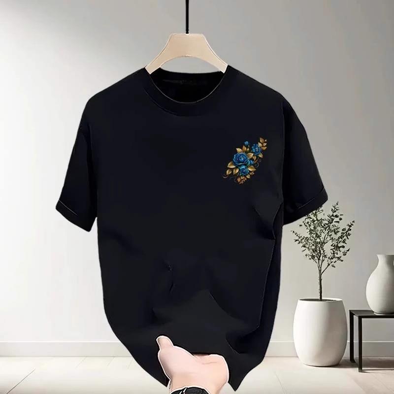 

Парные хлопковые футболки с коротким рукавом, черные, белые, дышащие, удобные, мягкие, повседневные, спортивные S