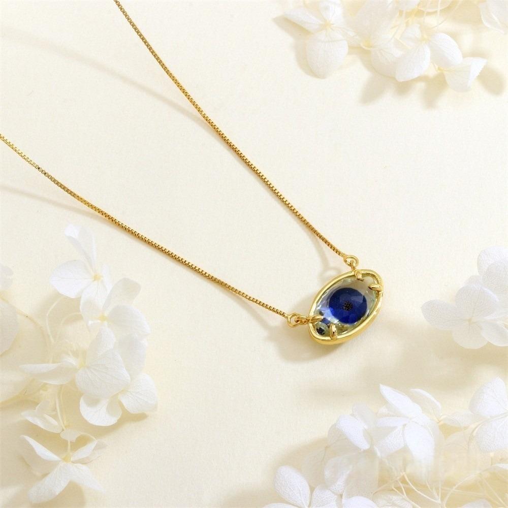 Schmuck Augen Schlüsselbein Kette Verstellbar Glas Pullover Kette Coole Dämonen Augen Halskette Mädchen