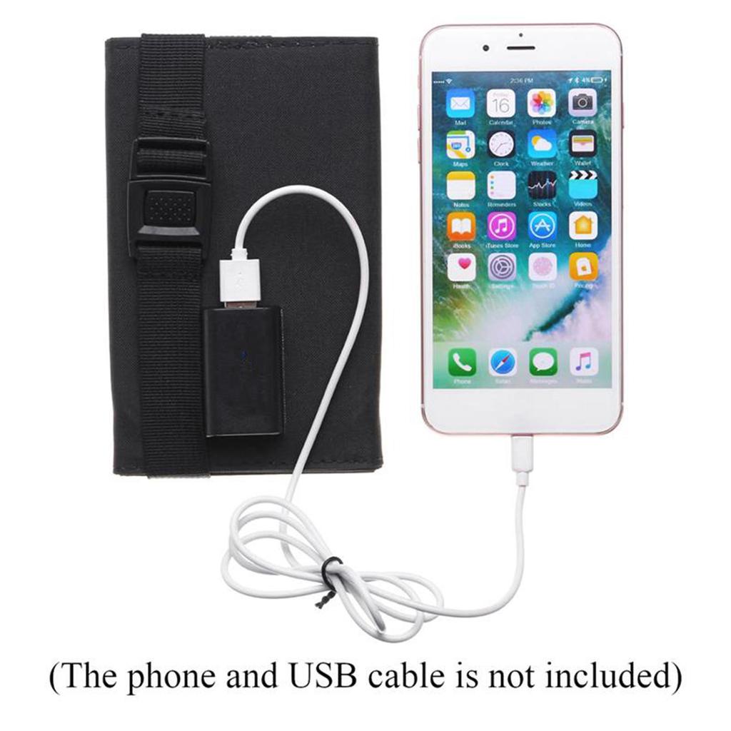 20W 5V Foldable USB Solar Charger for Outdoor Mobile Devices