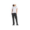 adidas X Mercedes-Amg Petronas F1 Kollaboration SS25 Formel-Team Poloshirt Mit Buchstabenmuster Streifen Damen Poloshirts Weiß Gemischte Farben JV5741